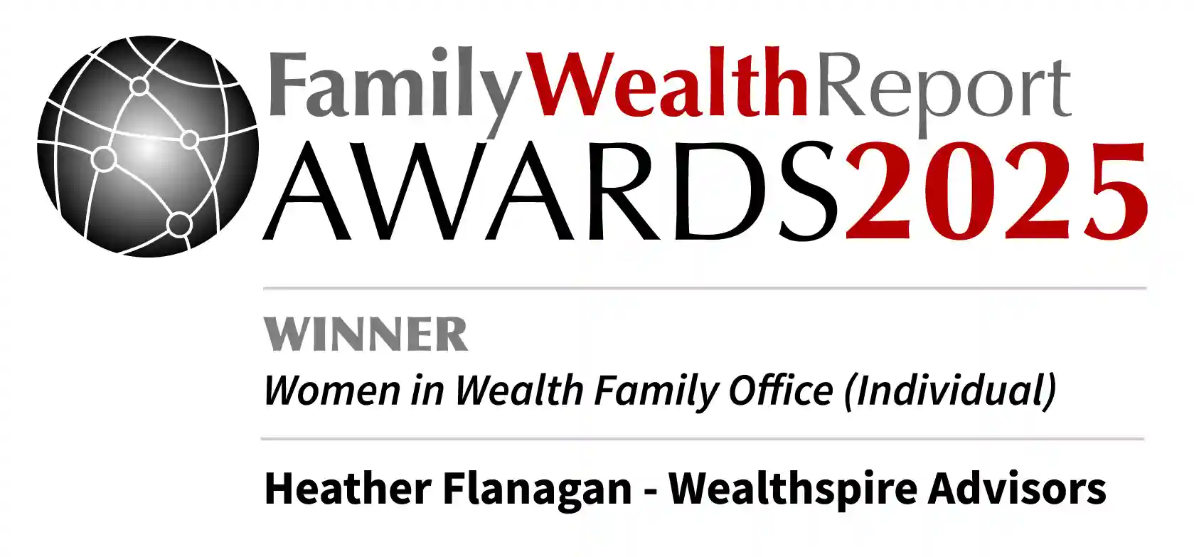 Family Wealth Report Awards 2025 Winner Badge